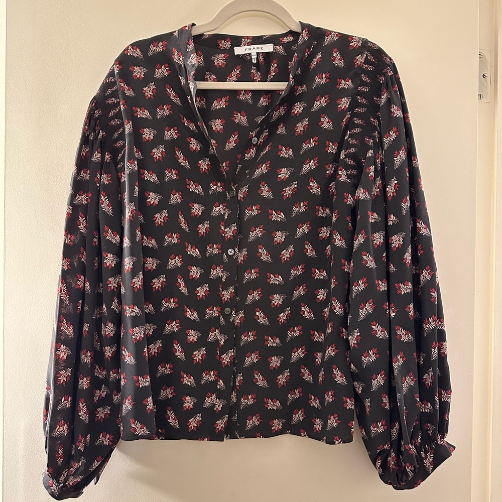 Frame Silk Blouse Size Medium